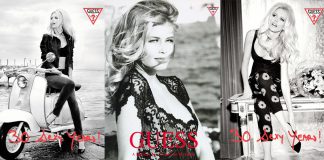 Claudia Schiffer celebrates Guess’ 30th anniversary!