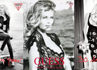 Claudia Schiffer celebrates Guess’ 30th anniversary!