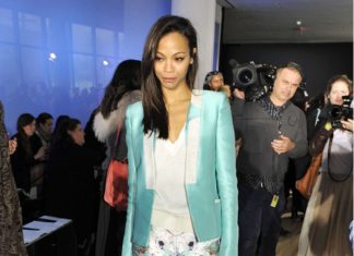 Zoe Saldana, 11 février 2012