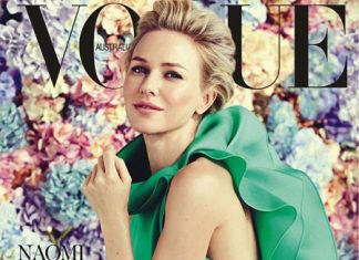 Naomi Watts illumine la dernière édition du Vogue Australia