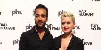 Couple look @ Rad Hourani’s exhibit launch at Centre PHI