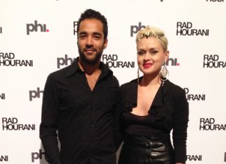 Couple look @ Rad Hourani’s exhibit launch at Centre PHI