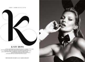 Découvrez les photos de Kate Moss pour l’édition 60e anniversaire du magazine Playboy!