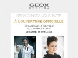 Célébrez la toute nouvelle boutique Geox du Carrefour Laval avec moi… & un super concours!
