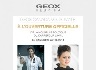 Célébrez la toute nouvelle boutique Geox du Carrefour Laval avec moi… & un super concours!