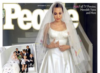 Angelina Jolie: les premières photos de sa robe de mariage!