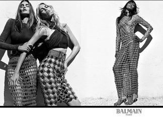 Cindy, Naomi & Claudia reunite for the latest Balmain campaign!