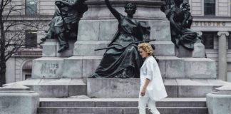 My look: blanc monochrome + lèvres rouges (sans danger)